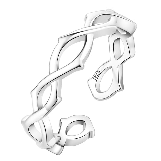 A Collector’s Gift: 925 Sterling Silver 18k Gold Plated Rings, Adjustable Promise Open Crystal Ring for Women Men Couple Wedding Engagement Jewelry Gifts Gifts Amazon Twist