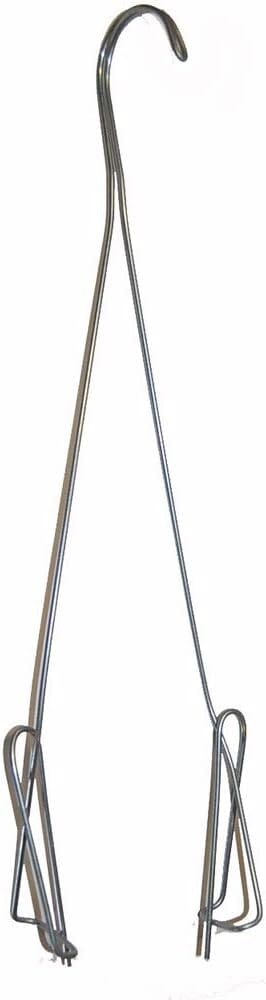 Orchids Supplies: Pot Hanging Metal, 17 inches tall, Double Shanks, 6 Pack (6) Supplies Amazon