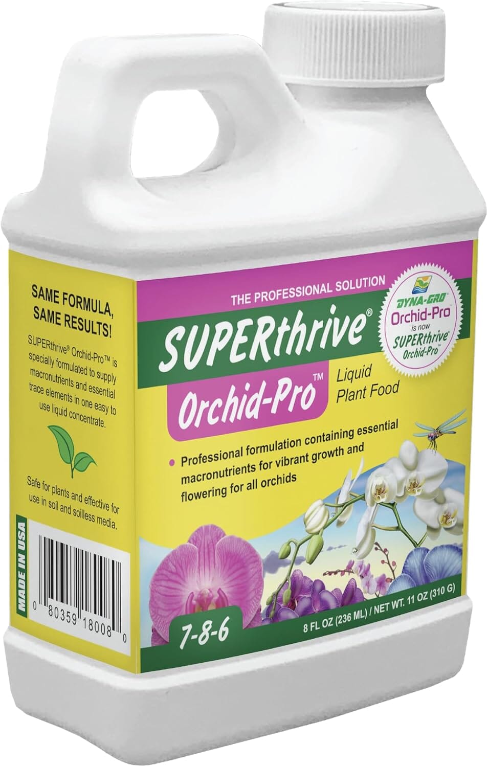 plant fertilizer for orchids Fertilizer Additives: Dyna-Gro Orchids Fertilizer, 8-Ounce, White – La Foresta Orchids