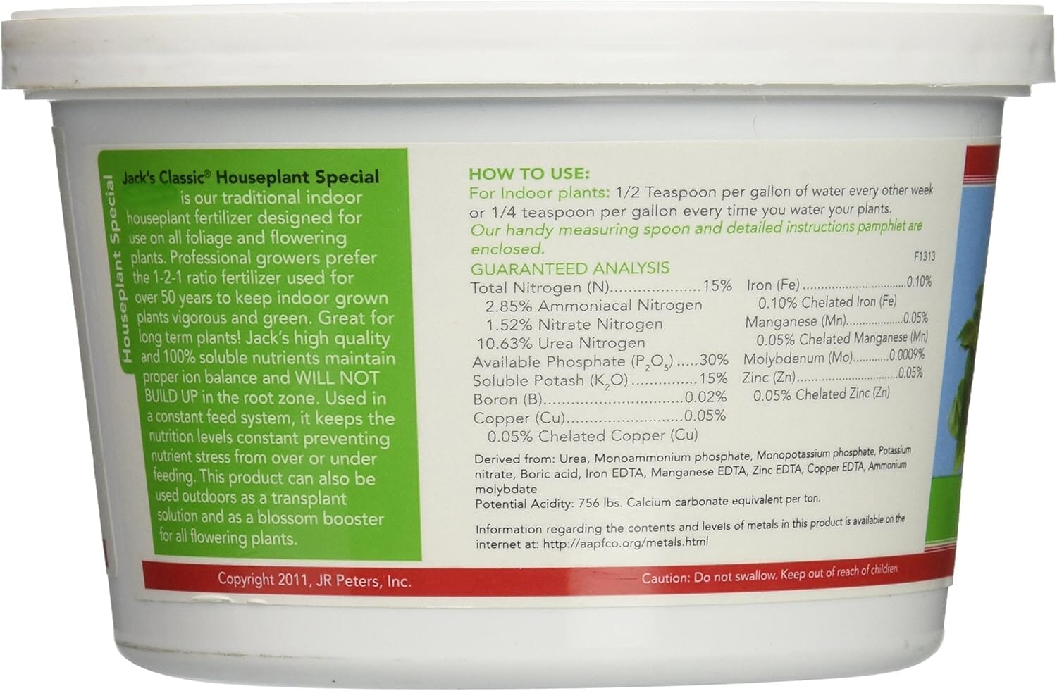 plant fertilizer 15-30-15 Fertilizer Additives: Jack's Classic 15-30-15 Houseplant Special Water – La Foresta Orchids