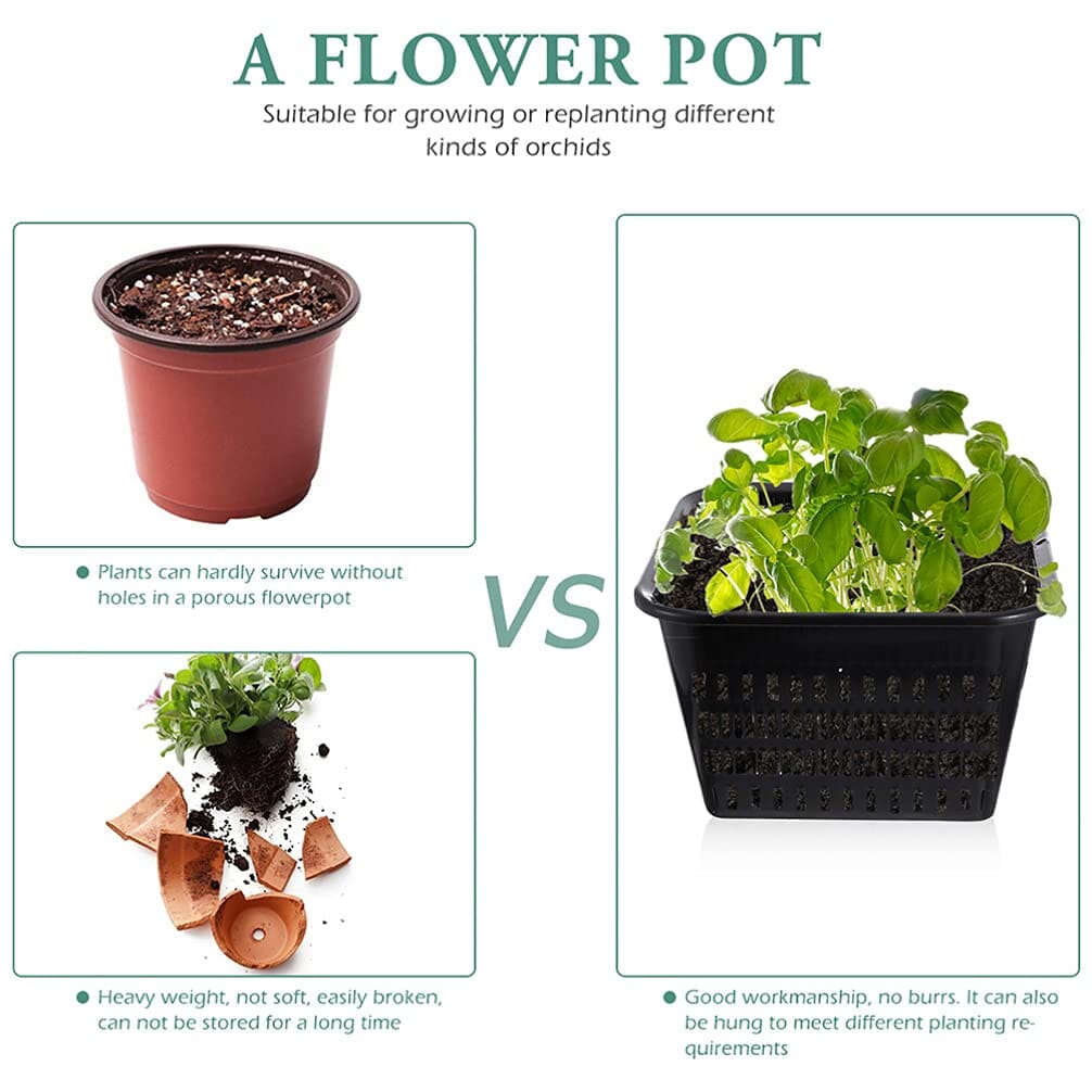 soft pots for plants Orchids Supplies: Pot Garden Square Net Pots Heavy Duty
