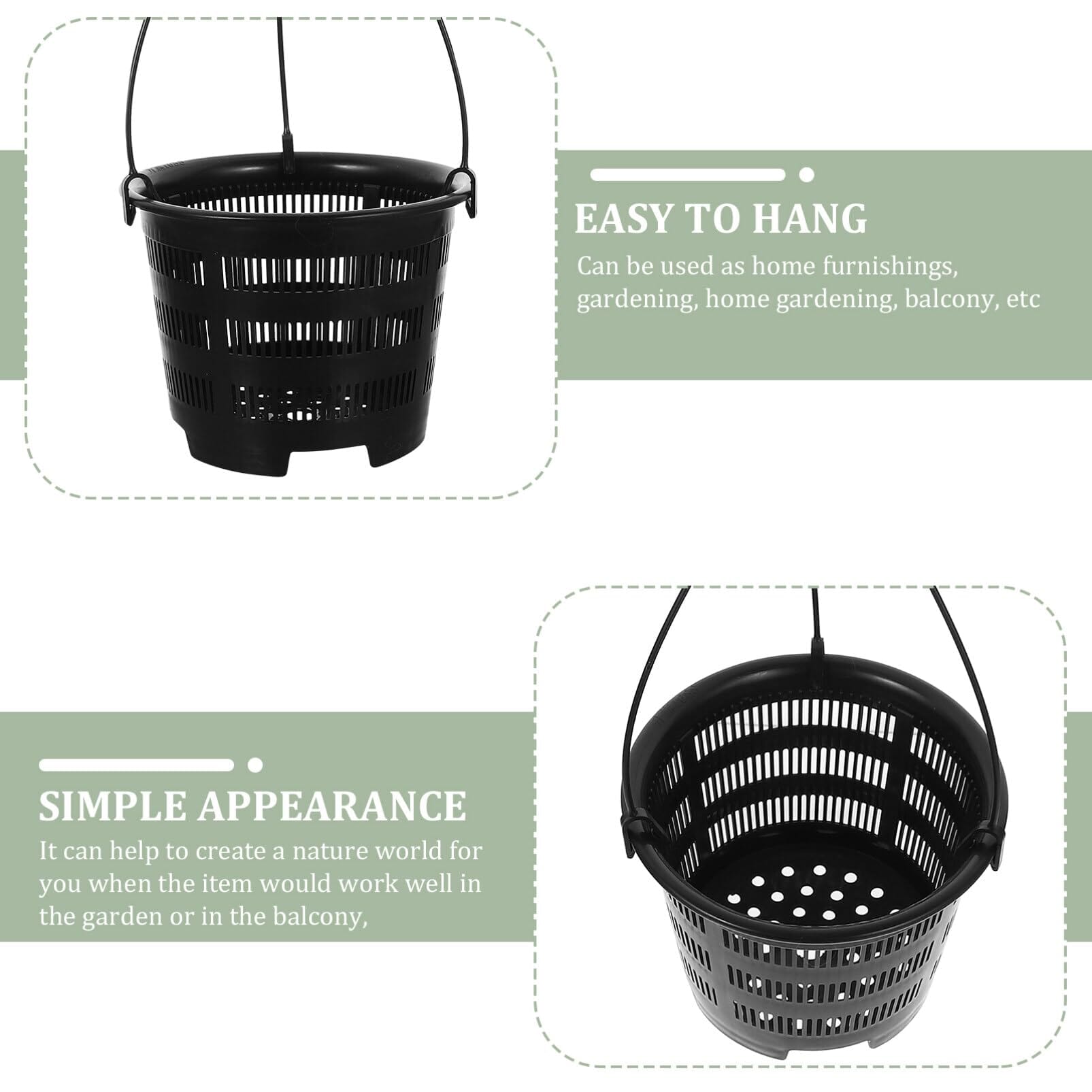 hanging plant pots amazon Orchids Supplies: Pot Hanging Flower Pots, Breathable Mesh Net Hanging – La Foresta Orchids