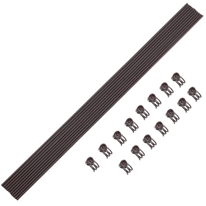 Orchids Supplies: Pot Stakes - Garden Metal Plant Stakes 10PCS with Vine Fixing Clip Set, 15PCS - 24inch Tall Supplies Amazon 