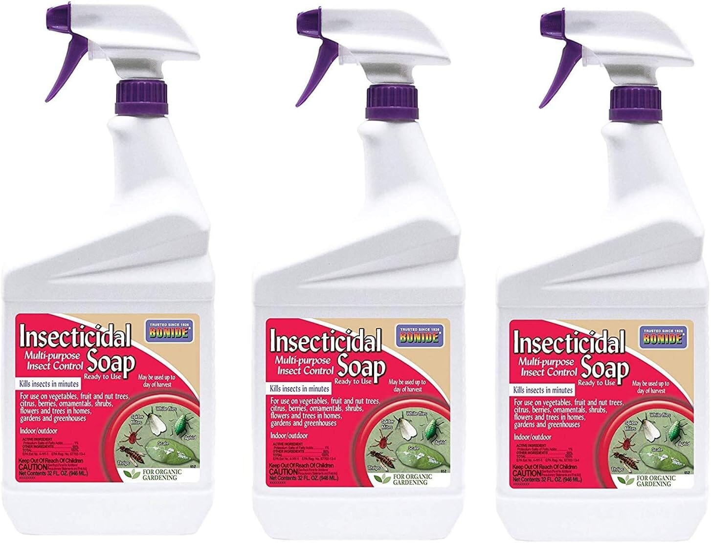 Pest Control: Insecticidal Soap, Ready-to-Use Quart, 3 Pack – La ...