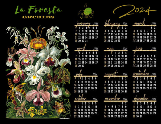 Vintage Orchid - Calendar 2024 Gifts La Foresta Orchids 